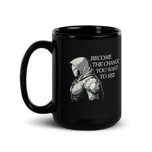 GrimFace Black Glossy Coffee Mug